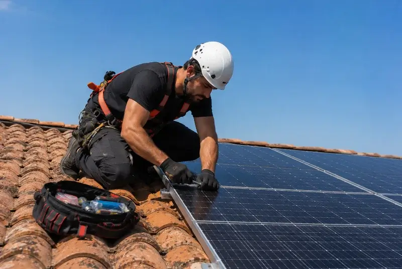 Maintenance et monitoring de panneaux solaires à Franclens