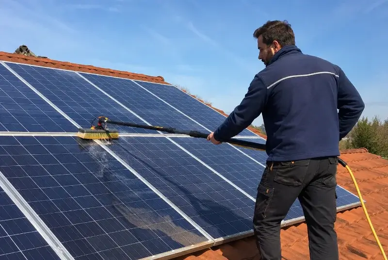 Nettoyage et entretien de panneaux solaires à Franclens